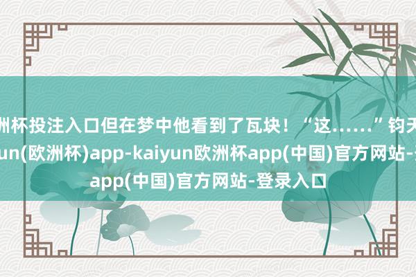 欧洲杯投注入口但在梦中他看到了瓦块！“这……”钧天恐慌-kaiyun(欧洲杯)app-kaiyun欧洲杯app(中国)官方网站-登录入口