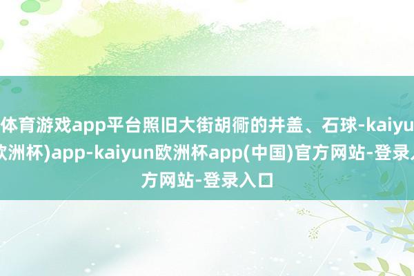 体育游戏app平台照旧大街胡衕的井盖、石球-kaiyun(欧洲杯)app-kaiyun欧洲杯app(中国)官方网站-登录入口