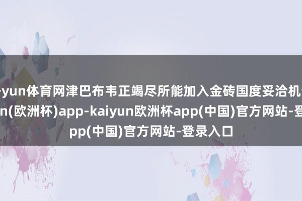 开yun体育网津巴布韦正竭尽所能加入金砖国度妥洽机制-kaiyun(欧洲杯)app-kaiyun欧洲杯app(中国)官方网站-登录入口