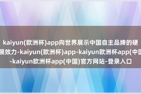 kaiyun(欧洲杯)app向世界展示中国自主品牌的硬核科技实力与创新发展效力-kaiyun(欧洲杯)app-kaiyun欧洲杯app(中国)官方网站-登录入口